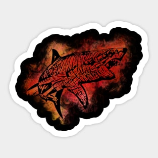 Shark - Red Sticker